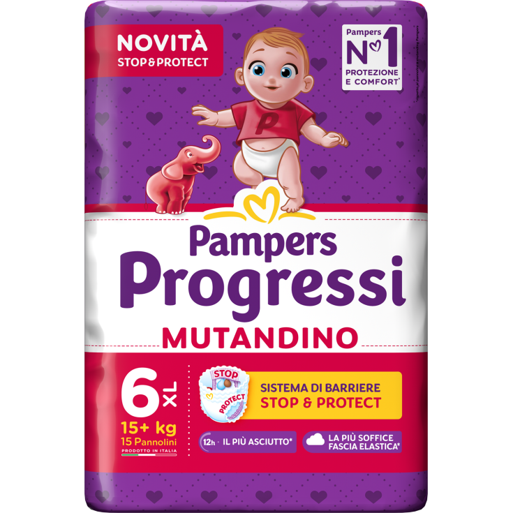 PAMPERS PROG MUT XL CP15PCS