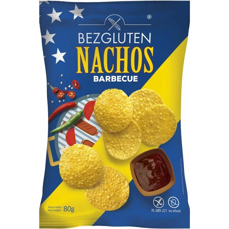 BEZGLUTEN NACHOS BARBECUE 70G