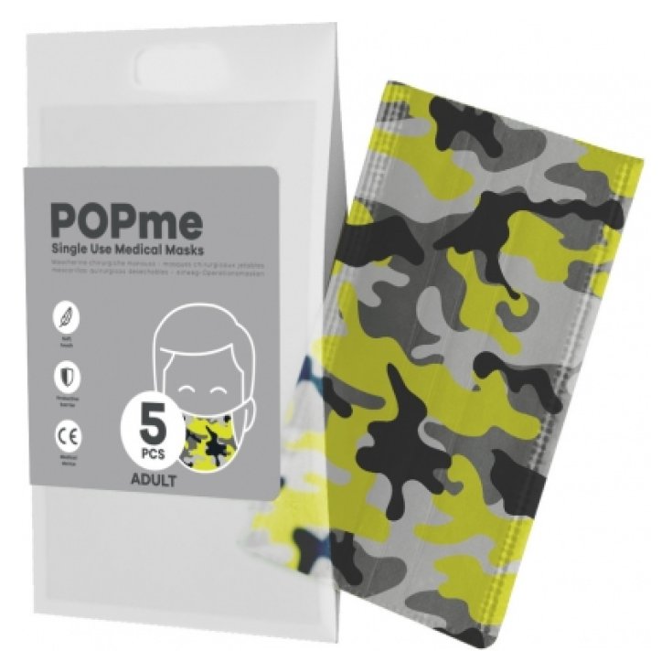 POPME MASK CHIR CAMO 5PCS