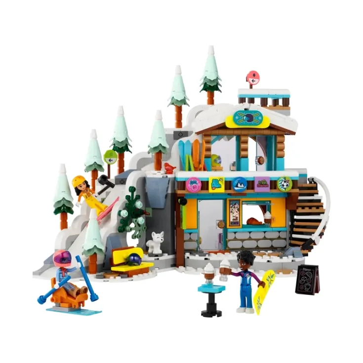 Ski slope and cabin