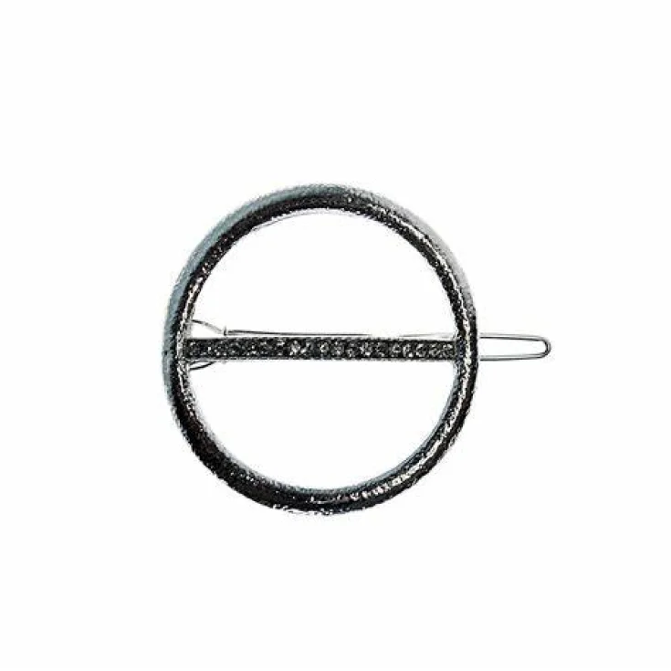 BIG RHINESTONES ROUND CLIP