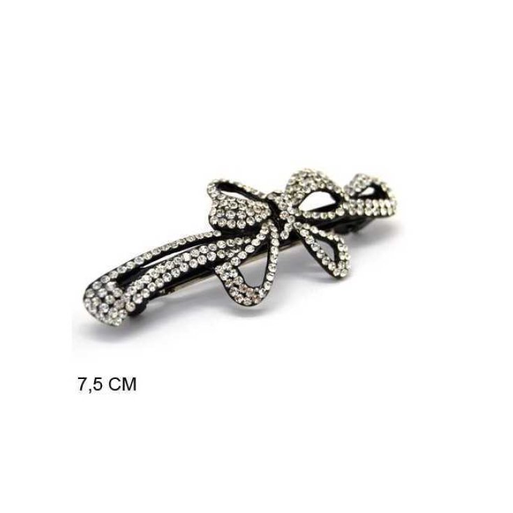 STRASS BOW CLIP