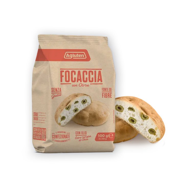 AGLUTEN OLIVE FOCACCIA 100G