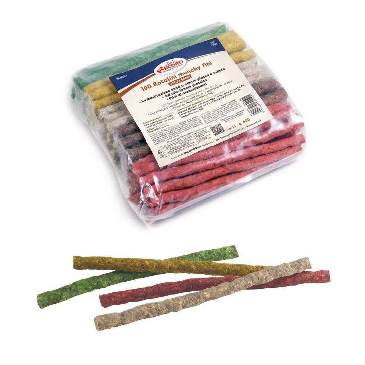 RECORD 100 FINE COLORED MUNCHY ROLLS