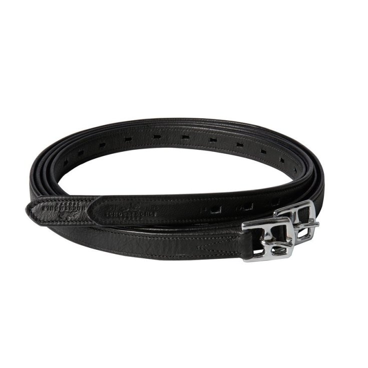 STAFFILI BLACK LEATHER SIZE 125CM