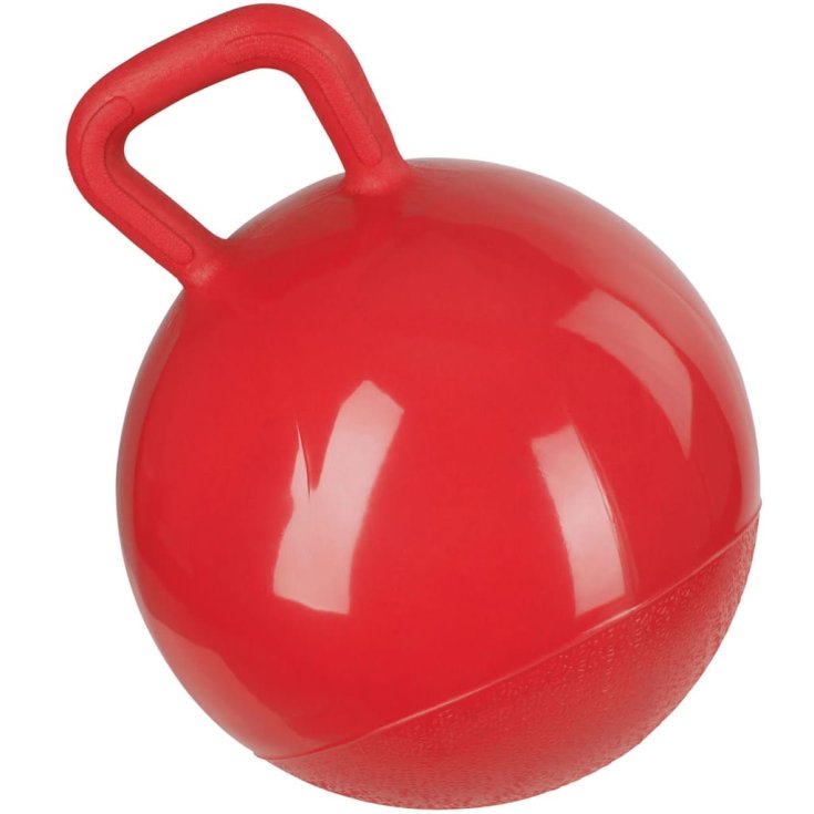RED TOY BALL FOR HORSES