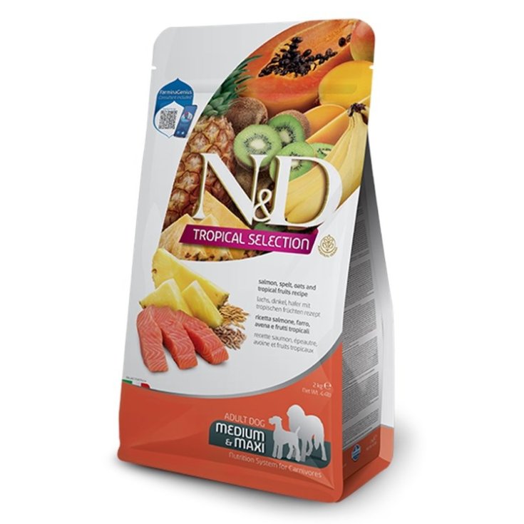 N&D DOG TROPICAL SALMON AD. MED/MAX 10KG