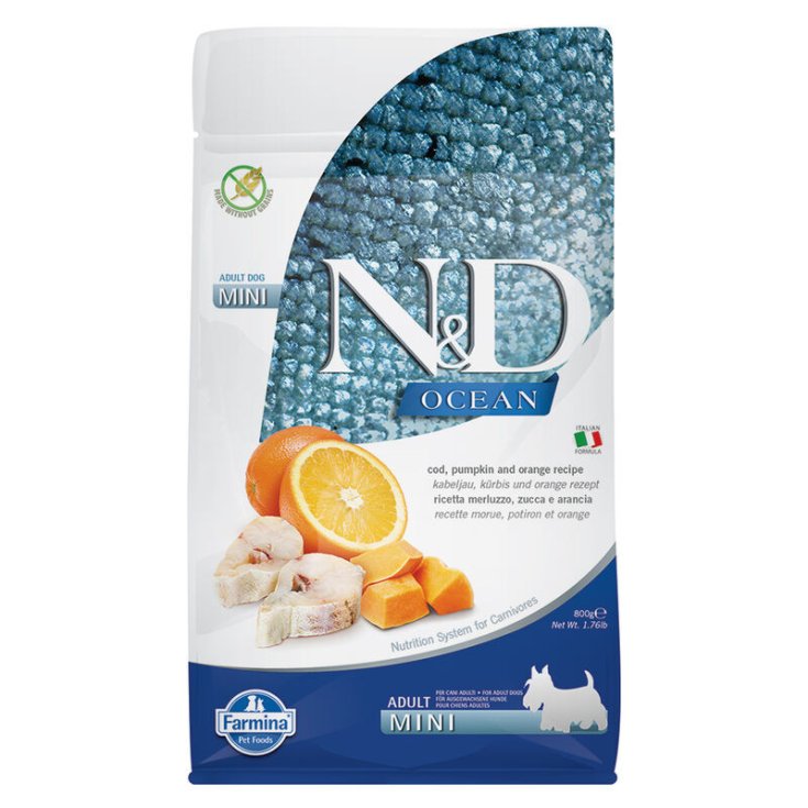 N&D OCEAN DOG LOW MINI COD 800 GR