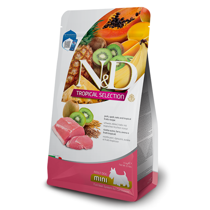 N&D DOG TROPICAL PORK AD. MINI 1.5KG