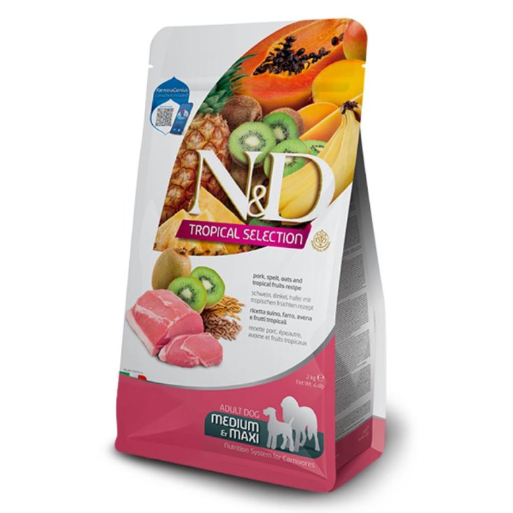 N&D DOG TROPICAL PORK AD. MED/MAX 10KG
