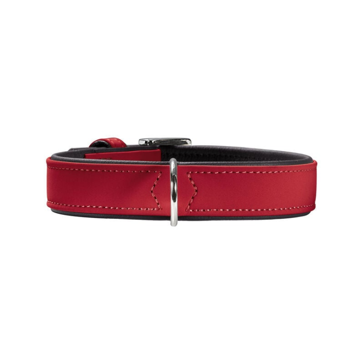 SOFT COLLAR BLACK/RED 35X700MM