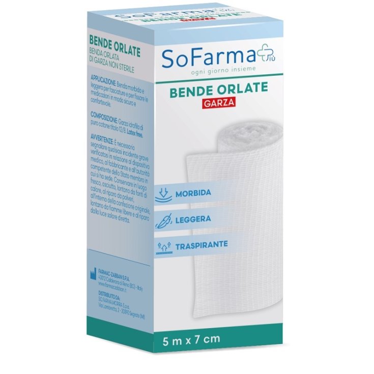 SOFARMAPIU' HEMMED BANDAGE 500X7