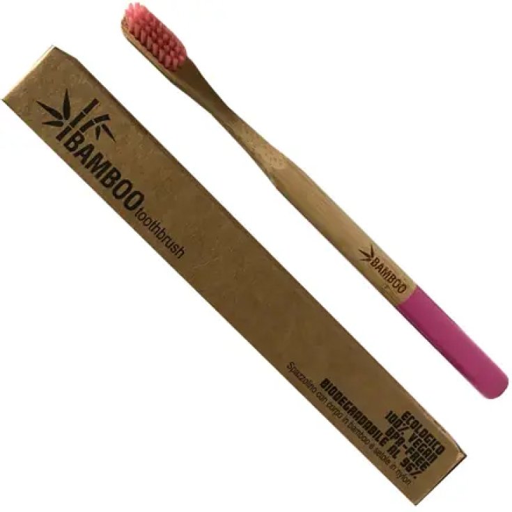 SOFT PINK BAMBOO TOOTHBRUSH