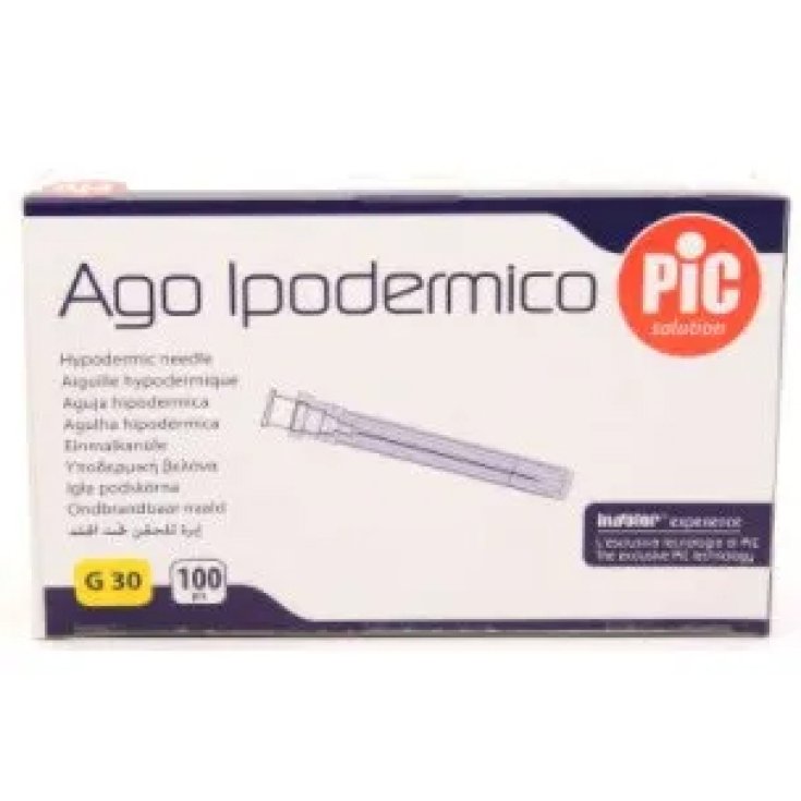 PIC HYPODERMIC NEEDLE G30 1/2