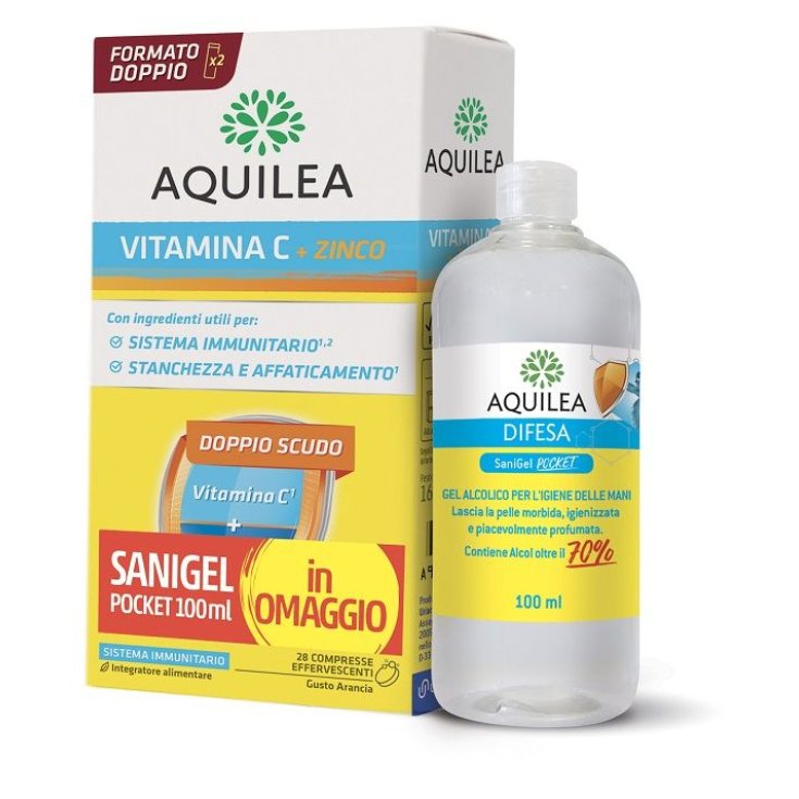 Vitamin C and Zinc + Sanigel Pocket AQUILEA