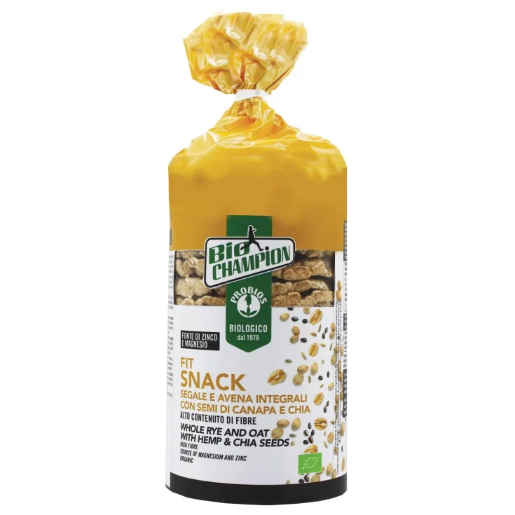 BioChampion Fit Snack Rye Oats Hemp Chia PROBIOS 100g