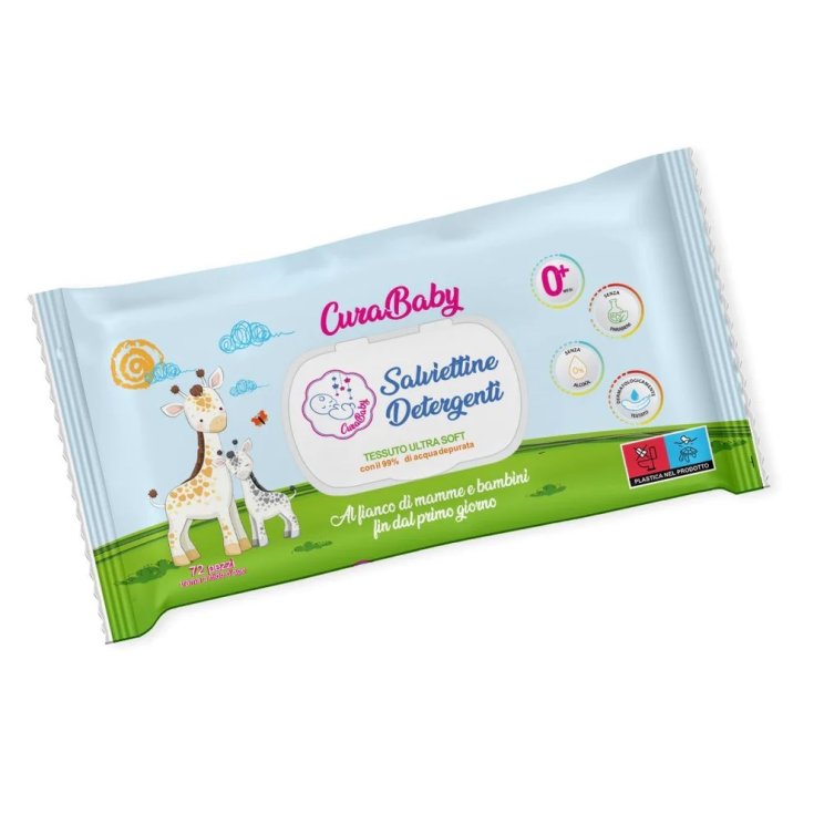 CURABABY DET WIPES 72PCS