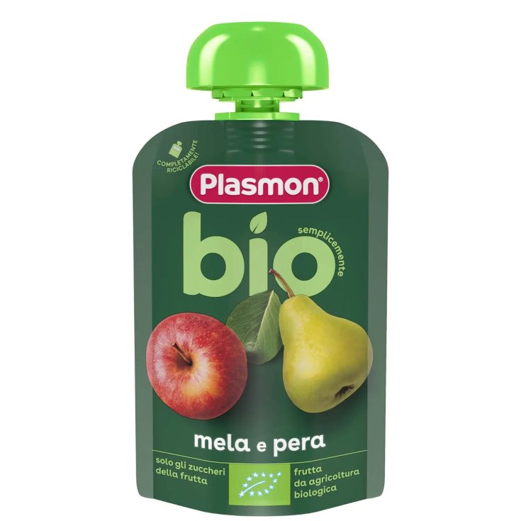 PLASMON APPLE PEAR ORGANIC POUCHES