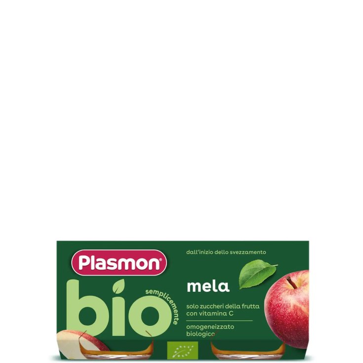 PLASMON OMOG ORGANIC APPLE 2X80G