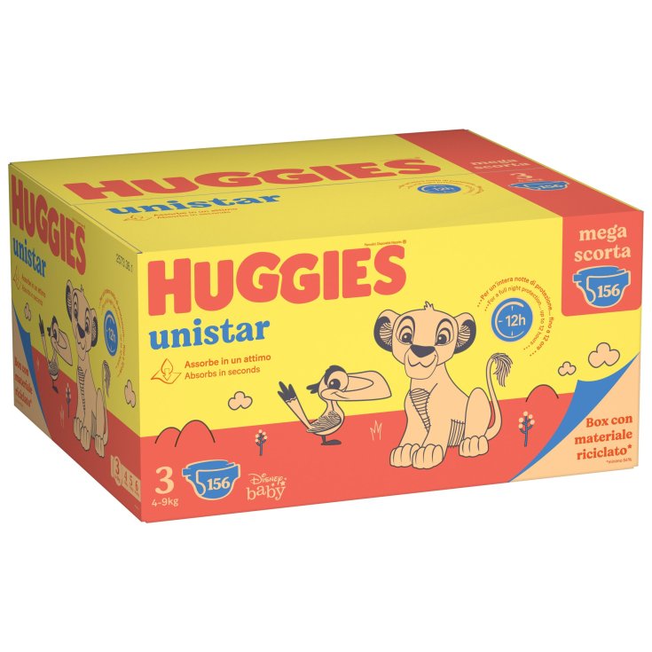HUGGIES UNISTAR MEGA 3 156PCS