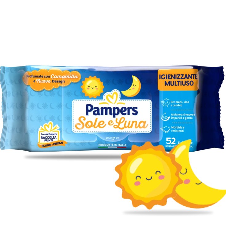 PAMPERS WIPES SUN&MOON 52PCS