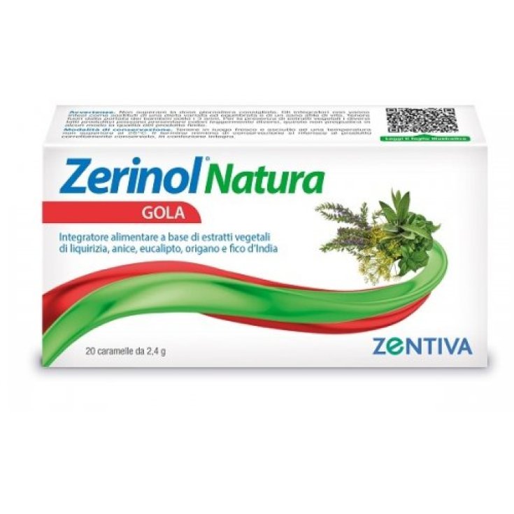 ZERINOL NATURA THROAT 20CARAM