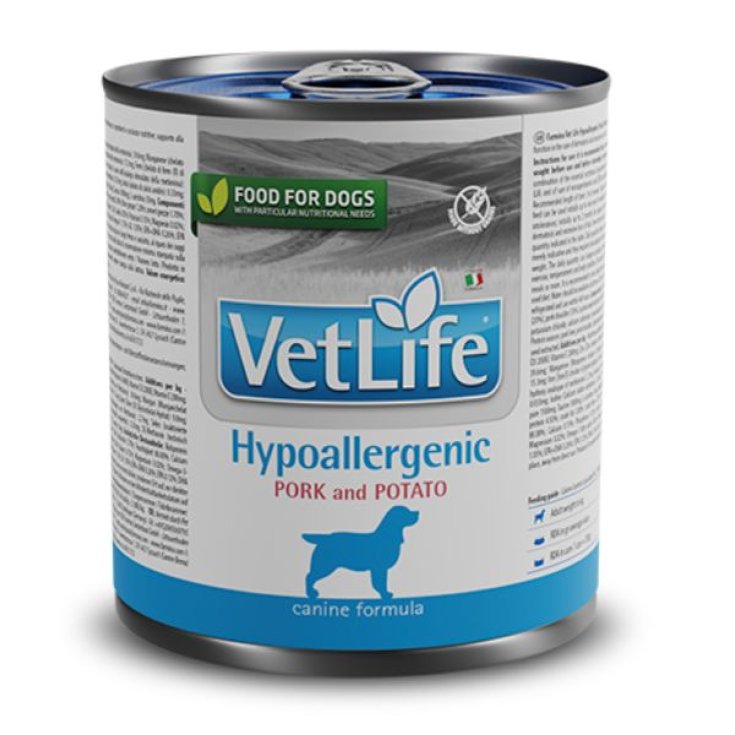 VET LIFE DOG HYP PORK&POT 300G