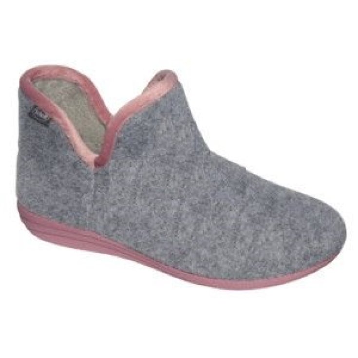 CREAMY BOOTIE FELT GRAY 36