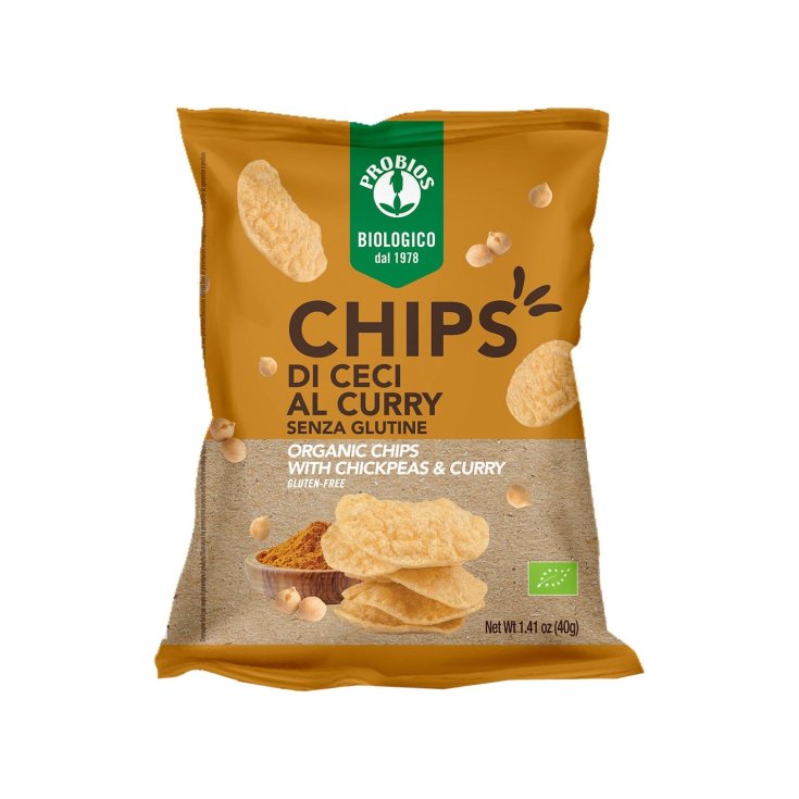PROBIOS CHIPS CHICKPEAS CURRY 40G