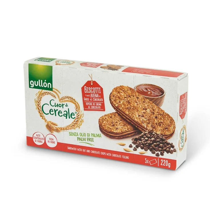 GULLON OAT BISCUITS DROPPED CHOCOLATE