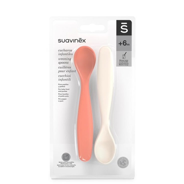 SUAVINEX GN PINK SPOONS 2PCS