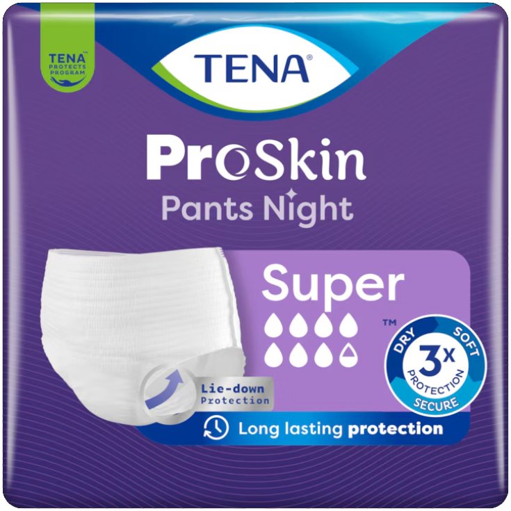 TENA PANTS NIGHT SUPER L 10PZ