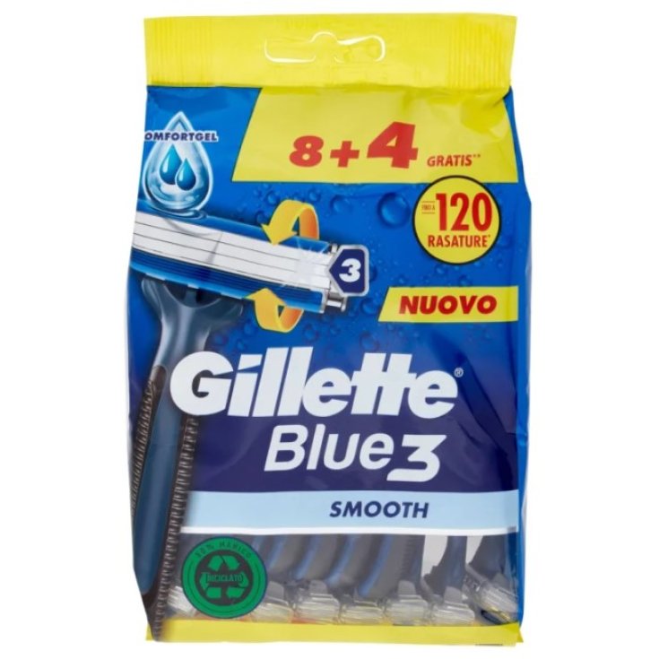 GILLETTE BLU3 STANDARD 8+4PZ