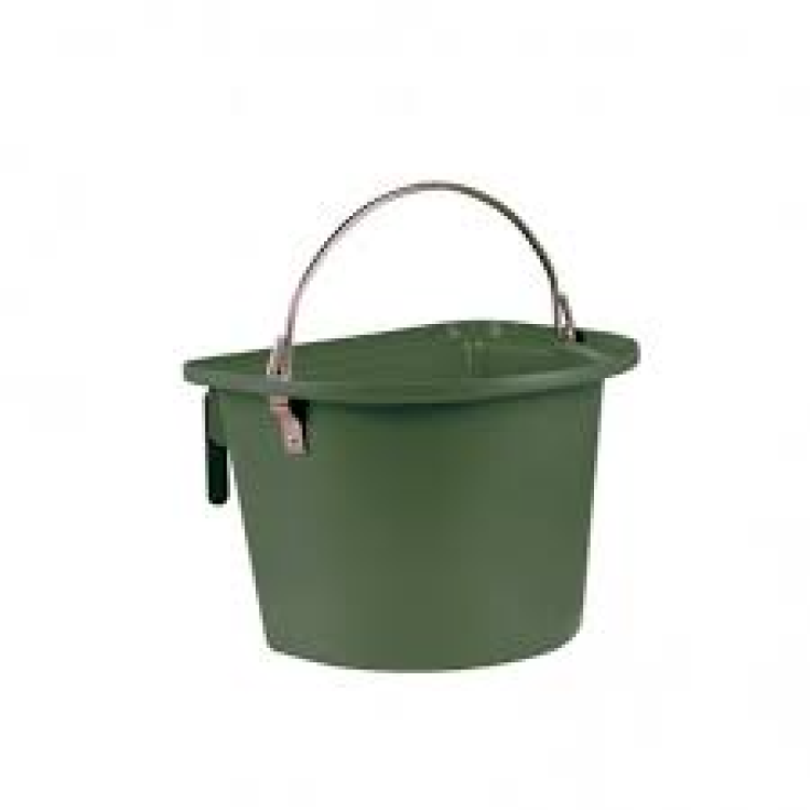 SECCHIO PLASTICA DA PARETE VERDE