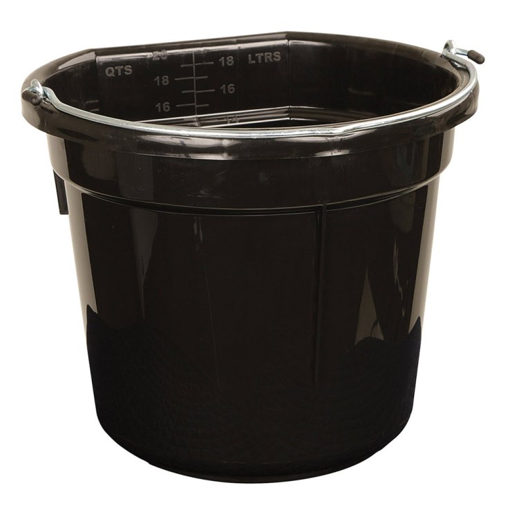 SECCHIO PLASTICA DA PARETE NERO