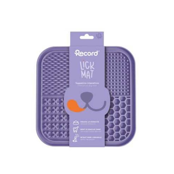 RECORD TAPPETINO LICK MAT QUADRATO LILLA