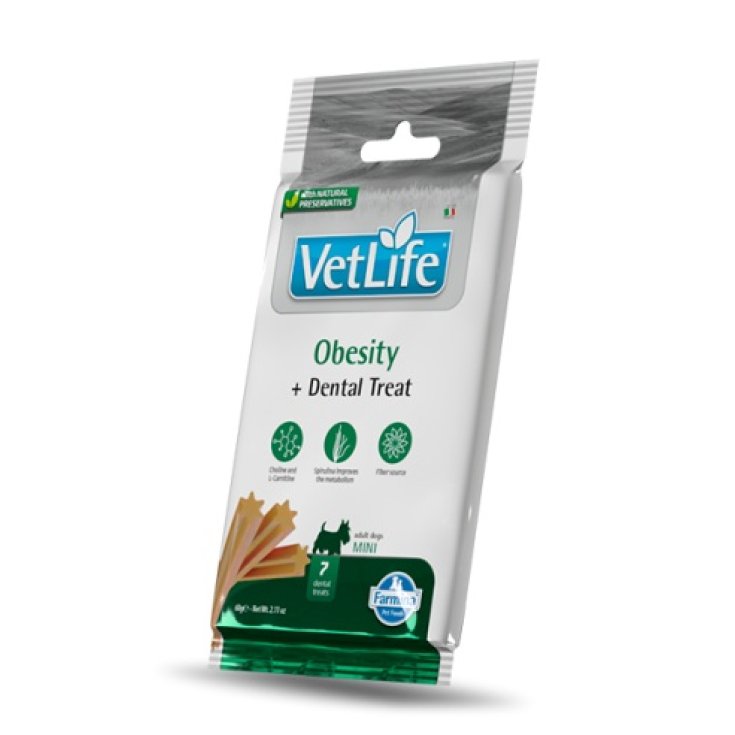 SNACK DOG VET LIFE OBESITY MINI 60 GR