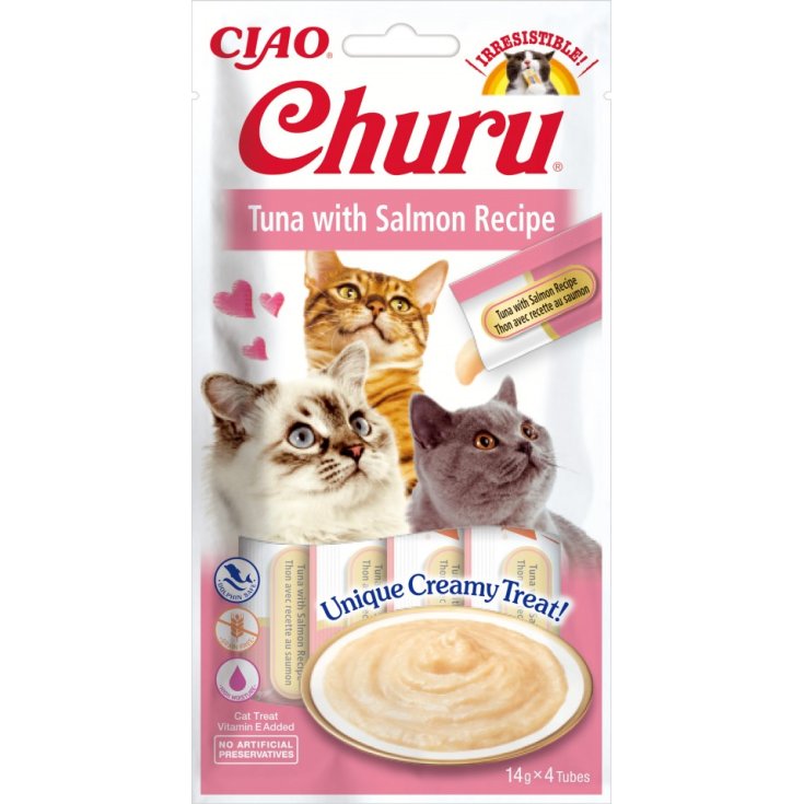 INABA CAT CHURU  TONNO SALMONE 70 G
