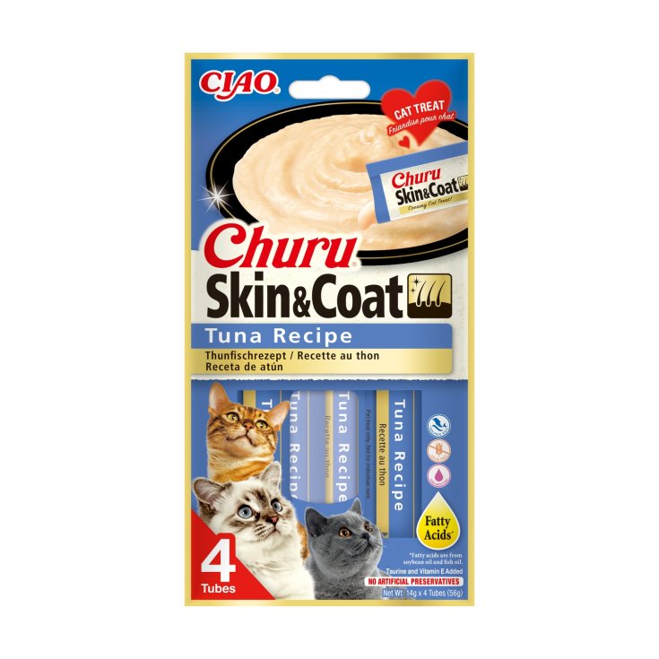 INABA CAT CHURU SKIN&COAT TONNO 70 G