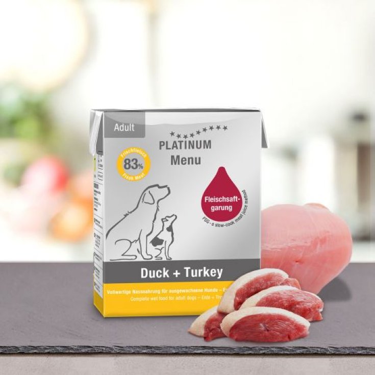 PLATINUM MENU ANATRA E TACCHINO 375G