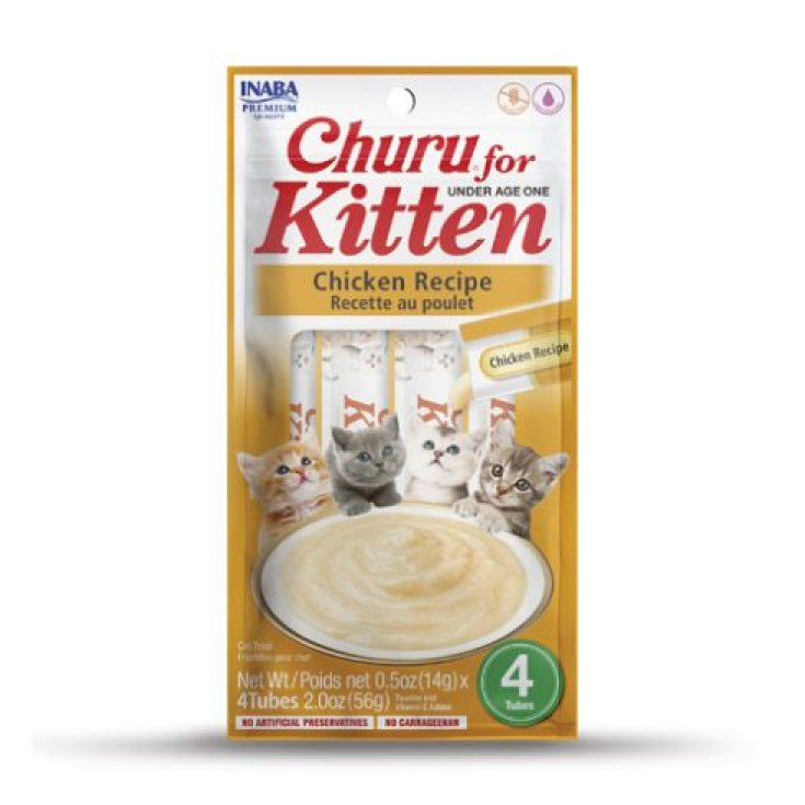 INABA CAT CHURU KITTEN POLLO 70 G
