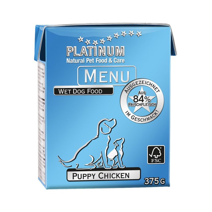 PLATINUM MENU PUPPY POLLO 375G