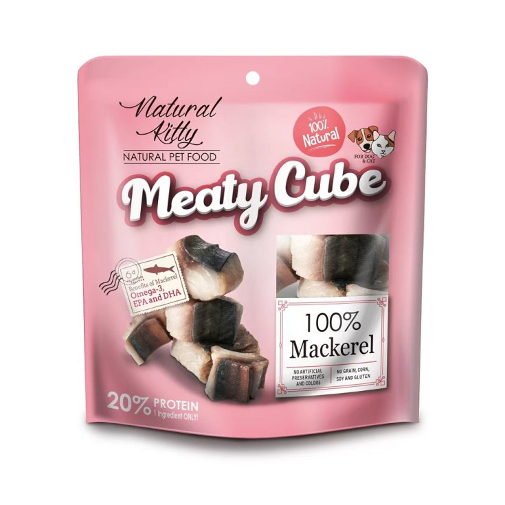 NATURAL KITTY CUBETTI DI SGOMBRO 60 GR