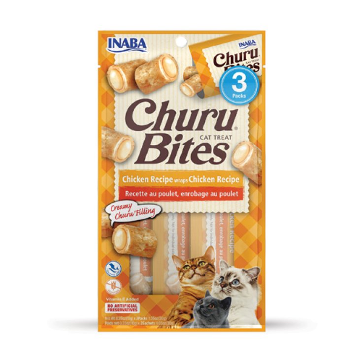 INABA CAT CHURU BITES POLLO 40 G