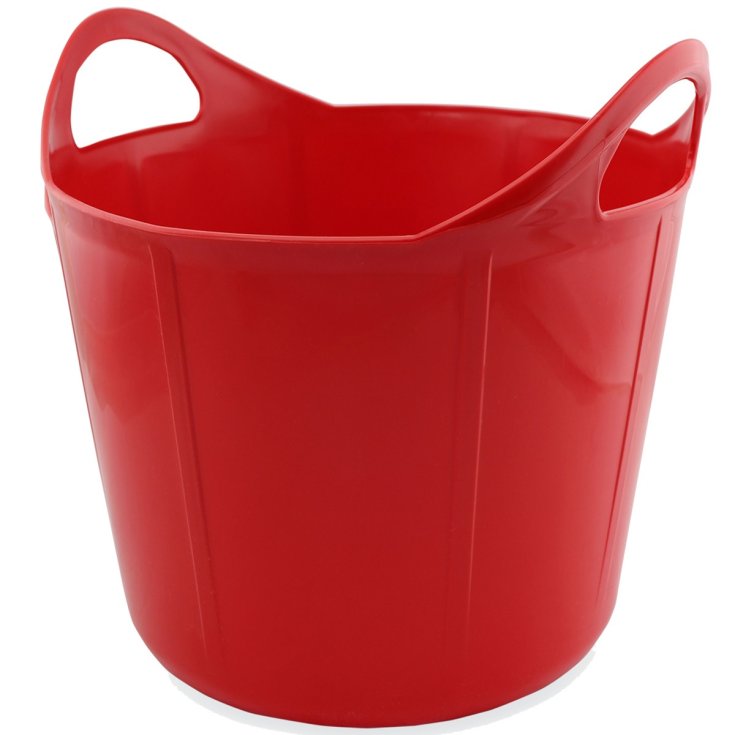 SECCHIO PLASTICA FLESSIBILE 28LT ROSSO
