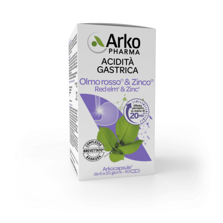 ARKOCAPSULE&reg; Olmo Rosso e Zinco Arkopharma 40 Capsule