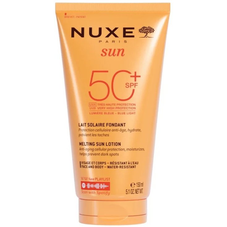 Nuxe Sun Latte Solare SPF 50+ Protezione UVA/UVB Idratante Resistente all'Acqua 150 ml