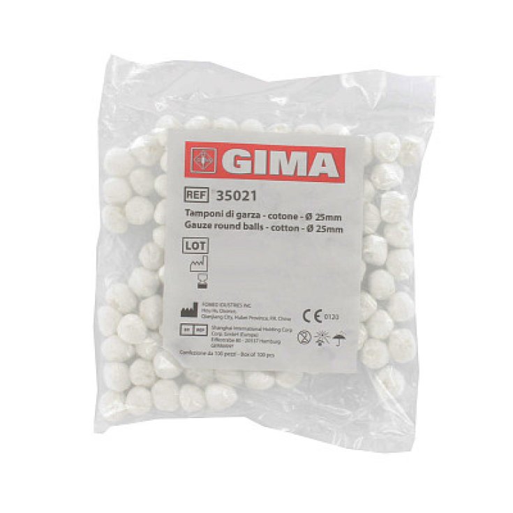 Tamponi Di Garza In TNT Diametro 25mm GIMA 1000 Pezzi