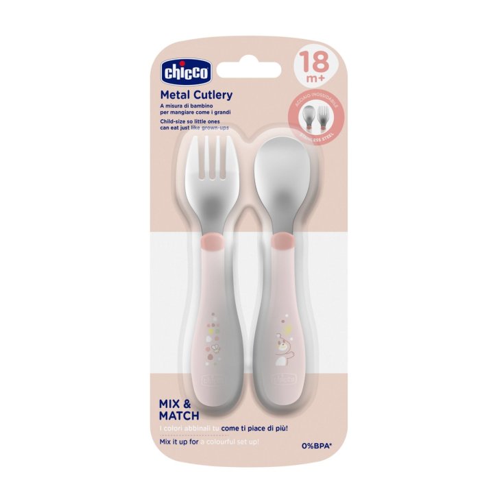 Posatine Inox 18M+ Rosa Chicco
