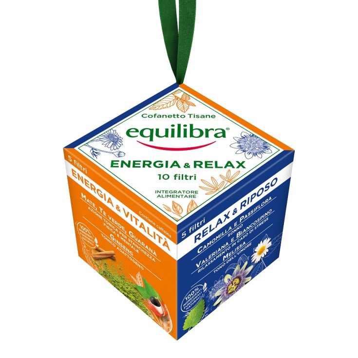 Cofanetto Tisane Energia & Relax Equilibra 10 Filtri